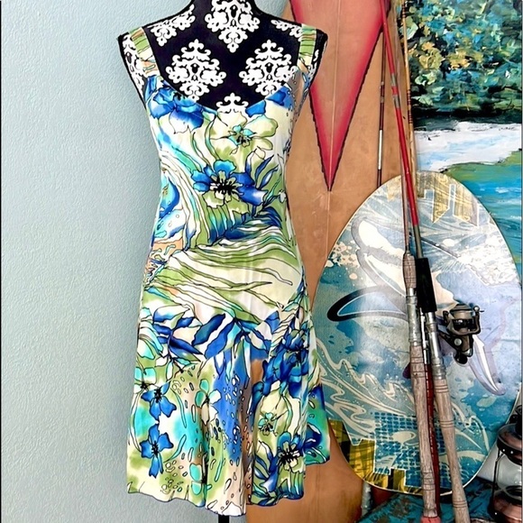 peppermint bay Dresses & Skirts - ⭐️Peppermint Bay,Hawaiian Breeze,Sheath Strap Dress,Elastic Back for Comfort, S